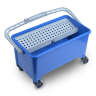 Hillyard, Trident, 32qt, Finish Bucket, Blue