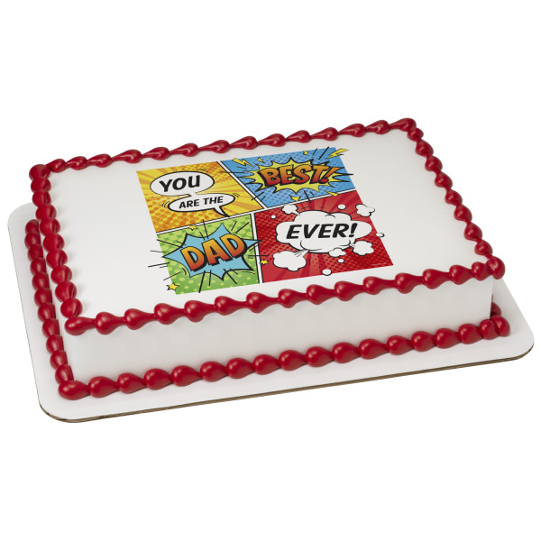 Best Dad Ever! PhotoCake® Edible Image®