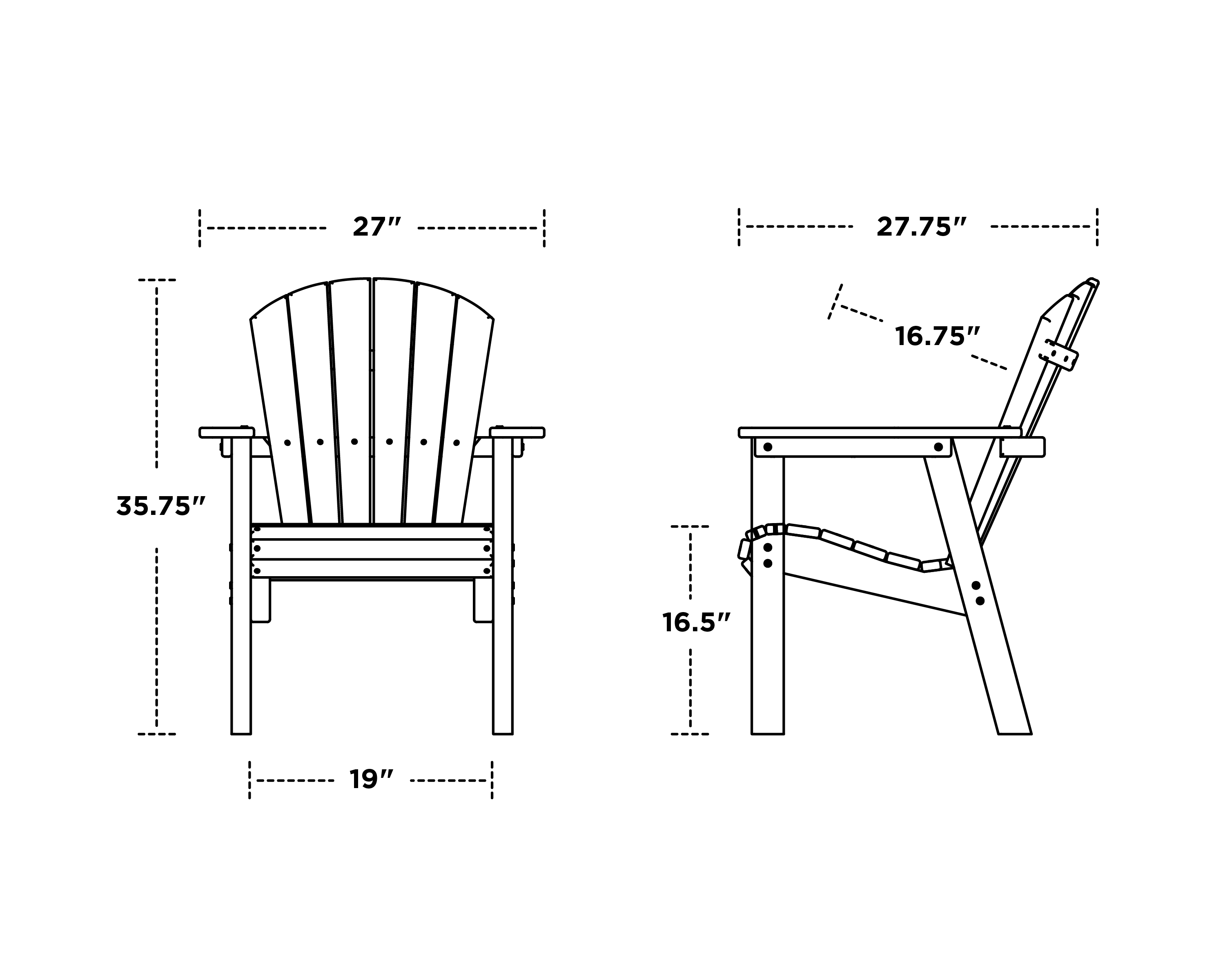 POLYWOOD® Seashell Dining Chair - SHD19 | POLYWOOD® Official Store