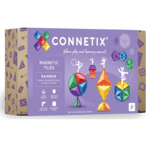 Magnetic Tiles Rainbow Shape Expansion Pack, 36 Pieces
