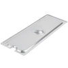 Half-long-size Super Pan 3® slotted stainless steel cover