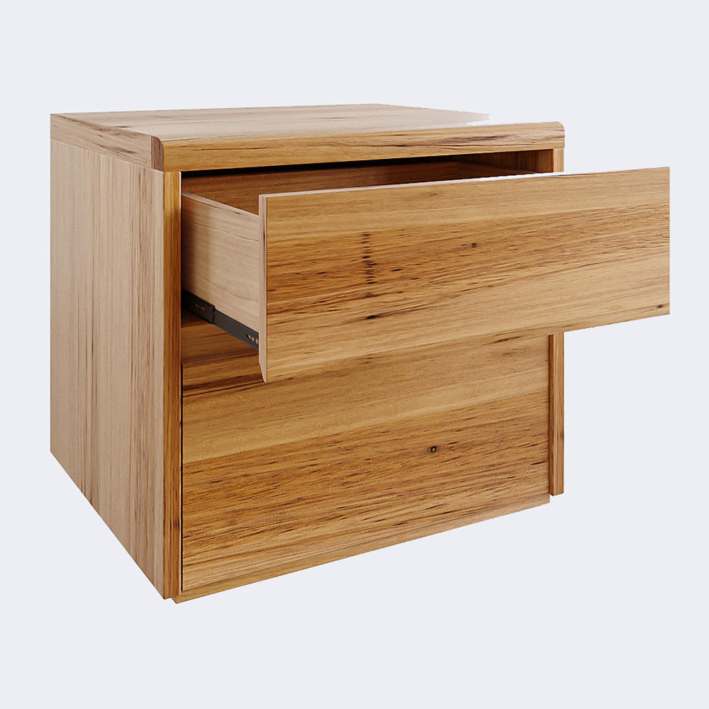 Detail image of the  Soho Bedside Table (2 Drawer), Light Ash from Forty Winks