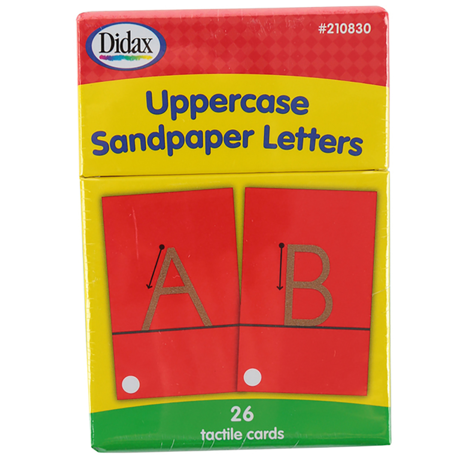 Didax Tactile Sandpaper Uppercase Letters image number null