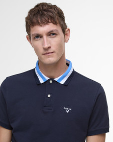 Hawkesmoor Tipped Polo Shirt Classic Navy