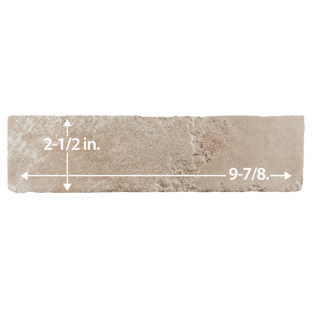 Arches Brick Cotto 2-1/2 in. x 9-7/8 in. Ceramic Wall Tile