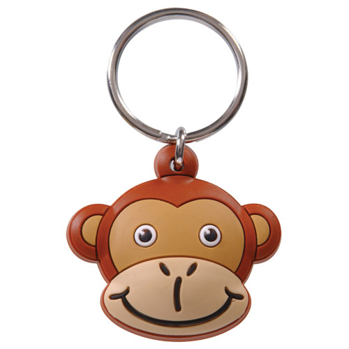 Monkey Head Key Chain