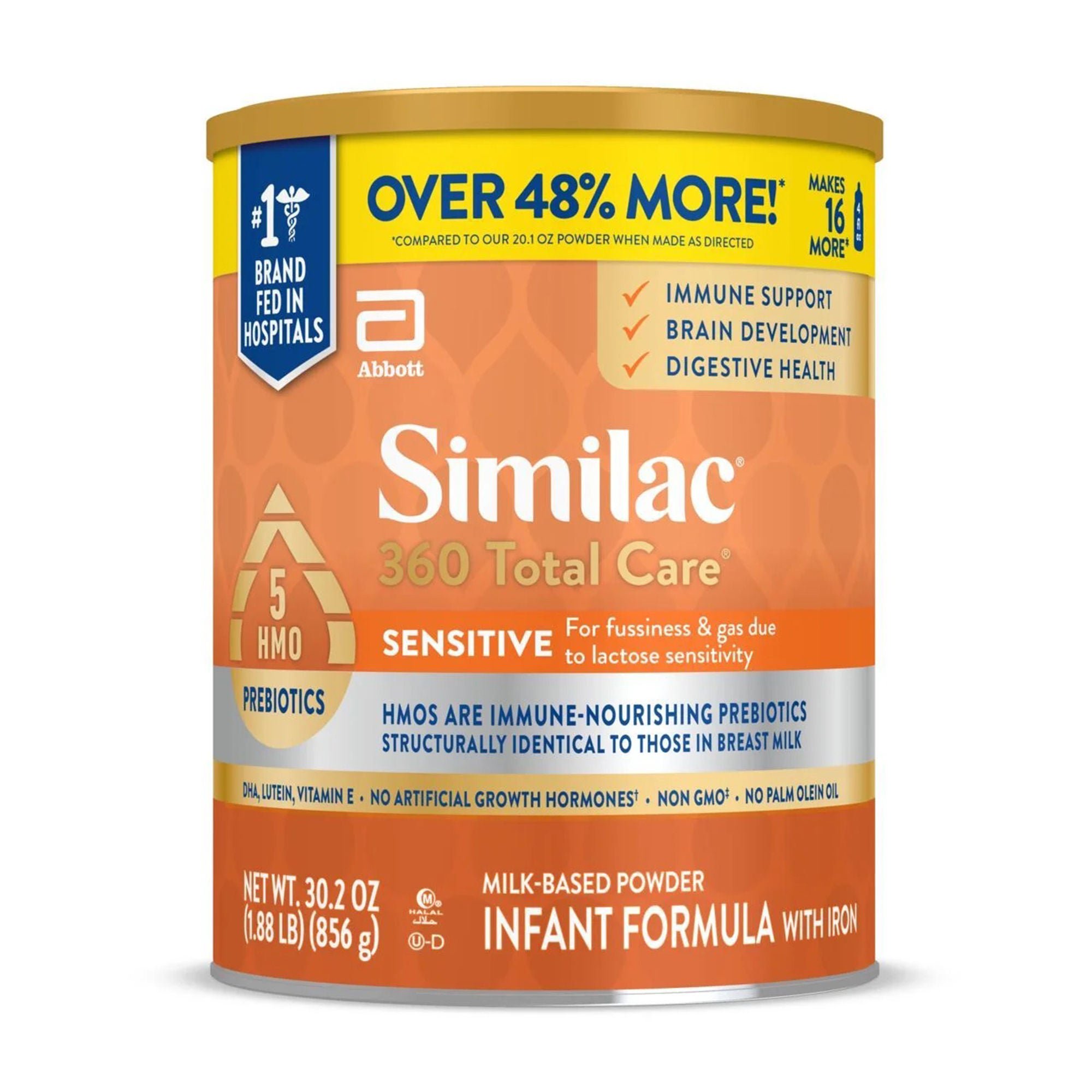 Abbott Nutrition SIMILAC, PDR TOTAL CARE 360 SENSITIVE 30.2OZ (6/CS)