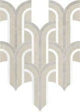 Waterjet Stone Mosaics Clay 11×12 Florence Mosaic Honed