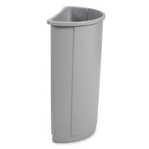 Rubbermaid Commercial, Untouchable®, 21gal, Resin, Gray, Round, Receptacle
