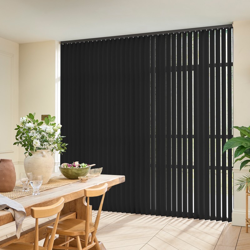 Acacia Blackout Black Vertical blind