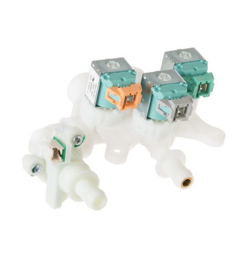 Laundry water valve assembly