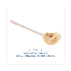 Boardwalk, Toilet Bowl Brush, Tampico Bristles, Tan