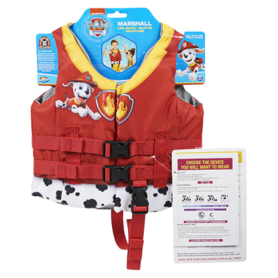 SwimWays Marshall Life Jacket, US Coast Guard Approved Life Vest, Kids Swim Vest and Swimming Aid, PAW Patrol Life Jackets for Kids 33-55 lbs