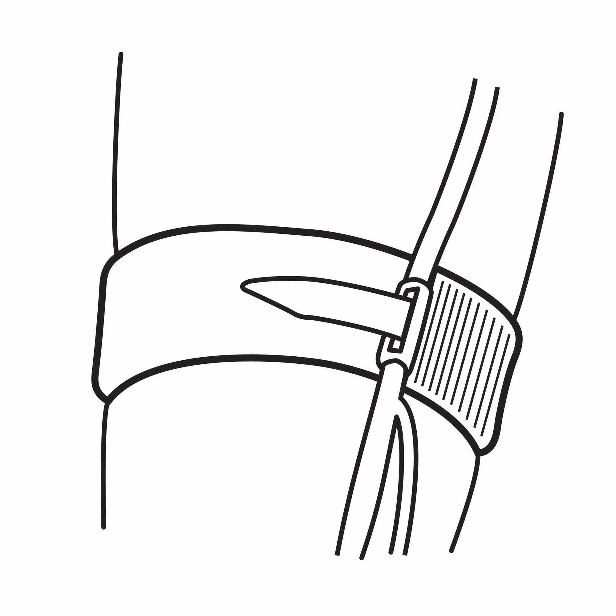 Halyard Leg Strap for Universal Indwelling Catheter, 2 x 24 Inch
