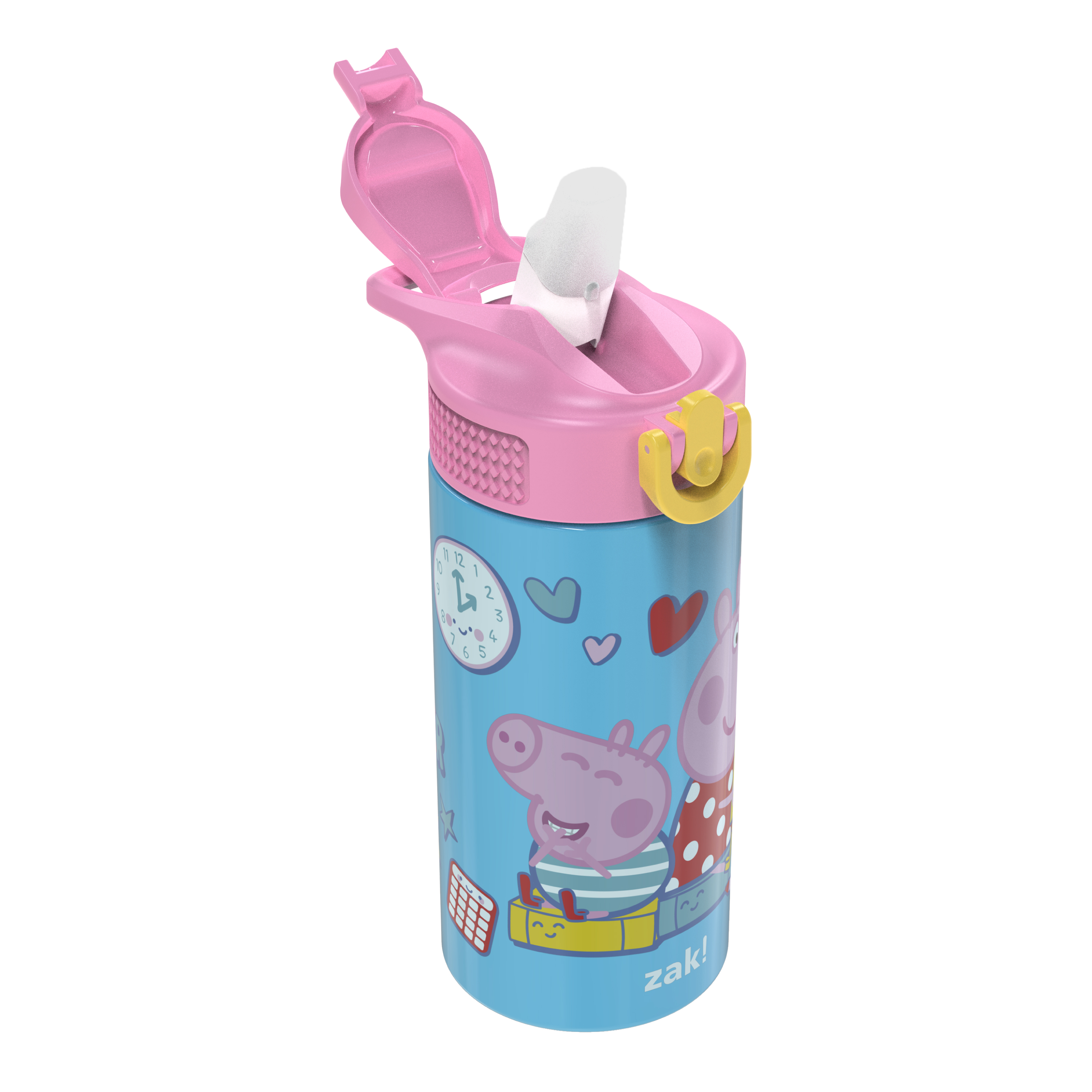 Peppa Pig 14 ounce Stainless Steel Vacuum Insulated Water Bottle, Peppa and Friends slideshow image 2