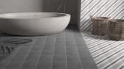 Cement Grey Pattern Decor 7x7 and Lead 7x7