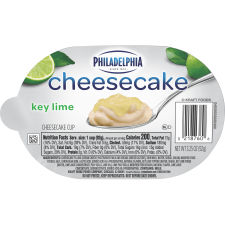 Philadelphia Key Lime Cheesecake Refrigerated Snacks 3.25 oz Cup