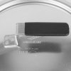 9 13/16-inch Wear-Ever® domed aluminum cover with satin finish and dipped handle