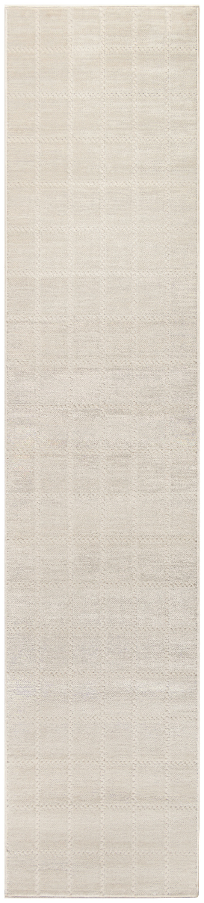 Nourison Serenity Home 2'2" x 7'6" Ivory Cream Modern Indoor Rug