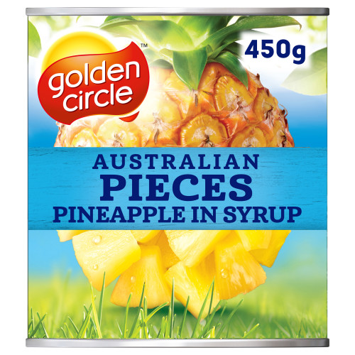  Golden Circle® Australian Pineapple Pieces in Syrup 450g 