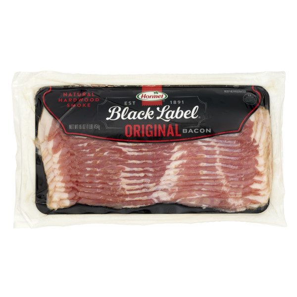 HORMEL(r) BLACK LABEL(r) Bacon, 12/1lb. . C1CB - Front Center Inner Pack (Hi Res)