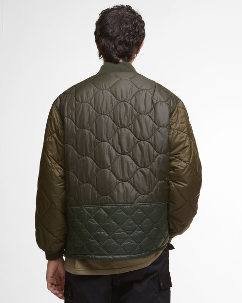 Giacca trapuntata Cording Army Green
