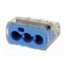 In-Sure™ Push-In Wire Connectors 3-Port Blue 50 PK