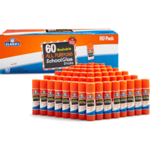All Purpose School Glue Sticks, Washable, 7 Gram, 60 Count
