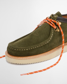 Barbour x Wildbunch Styles Heathpool Apron Lace Mocassins Green