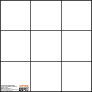 Botley Bot Grid Mat, 9" Squares, 27" x 27"