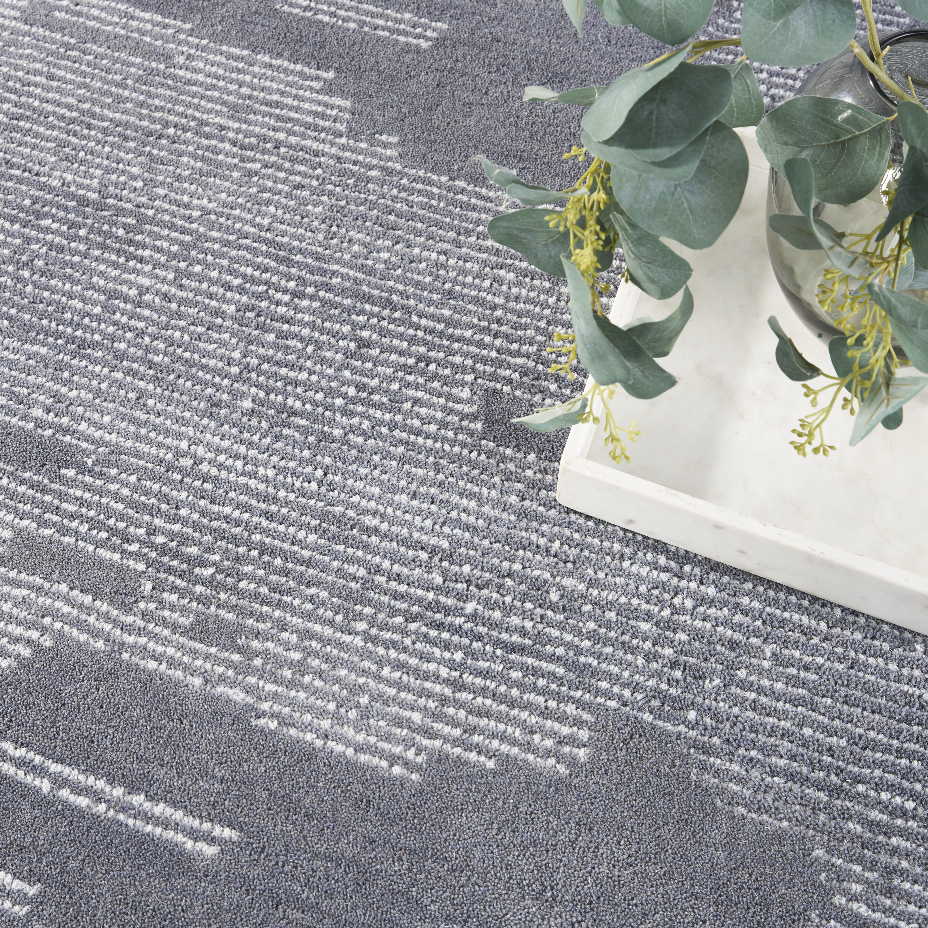 Michael Amini Ma30 Star 8'6" x 11'6" Blue Modern Indoor Rug