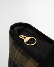 Mya Patchwork Tote Bag Black/Olive Check