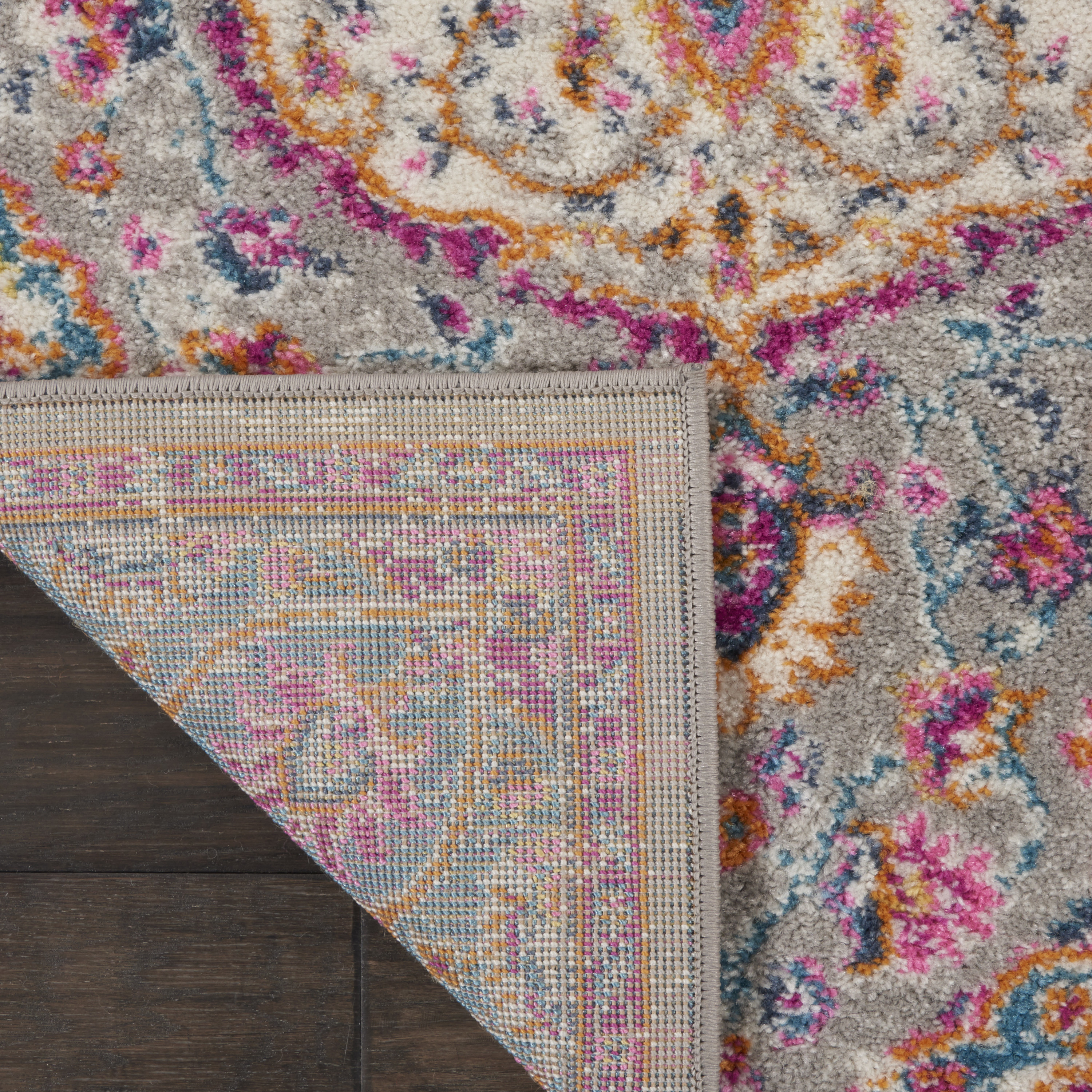 Nourison Passion 2'2" x 10' Grey Multicolor Transitional Indoor Rug