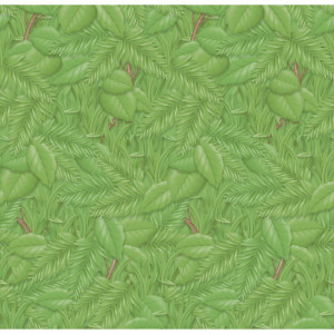 Bulletin Board Art Paper, Tropical Foliage, 48" x 12', 4 Rolls