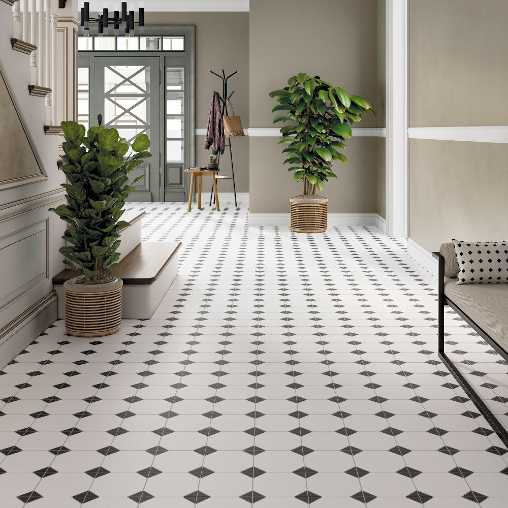 Sample – Canterbury Black Porcelain Floor and Wall Tile
