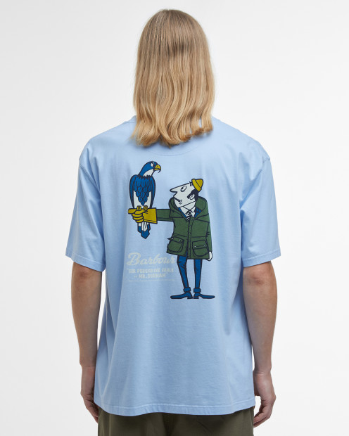 Newclyde Oversized Graphic T-Shirt Chambray