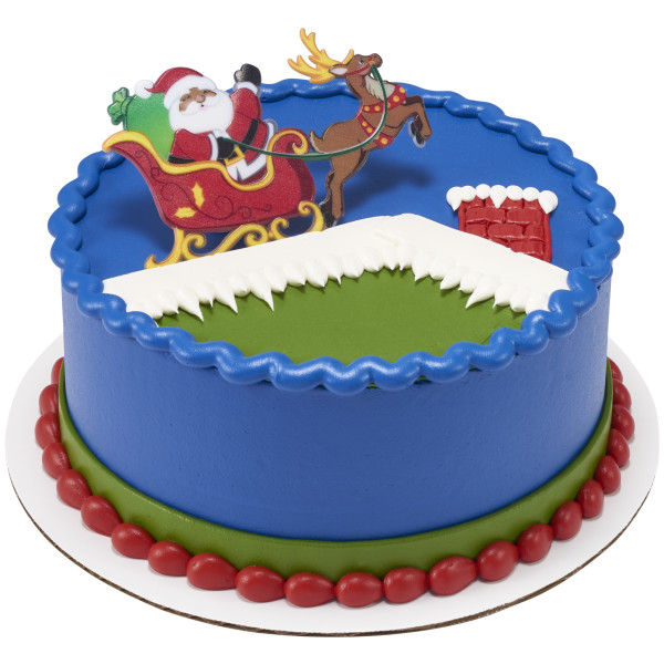 Santa in Sleigh Layon