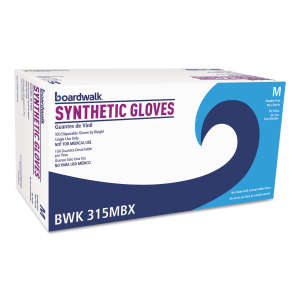 Boardwalk, Food Safe Gloves, Vinyl, 4.0 mil, Powder Free, M, Cream
