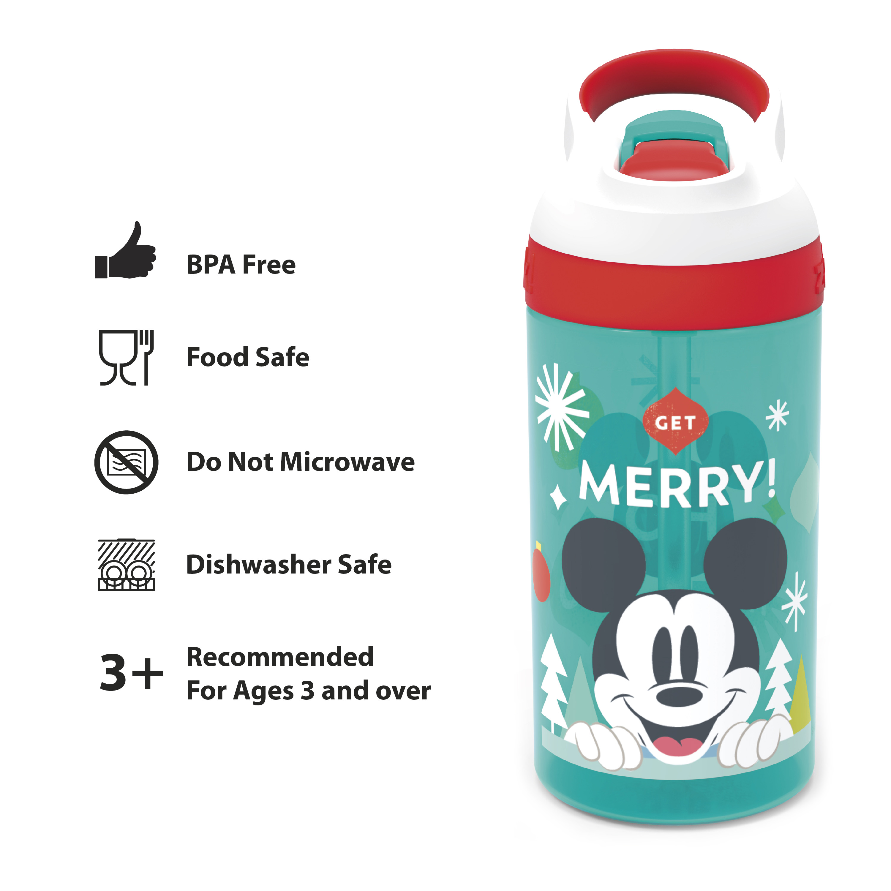 Disney 16 ounce Water Bottle, Mickey Mouse slideshow image 6 Disney 16 ounce Water Bottle, Mickey Mouse slideshow image 6