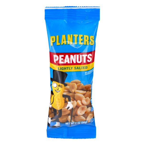 PLANTERS(r) Lightly Salted Cocktail Peanuts 144/2oz . C1C1 - Front Center In Package (Hi Res)