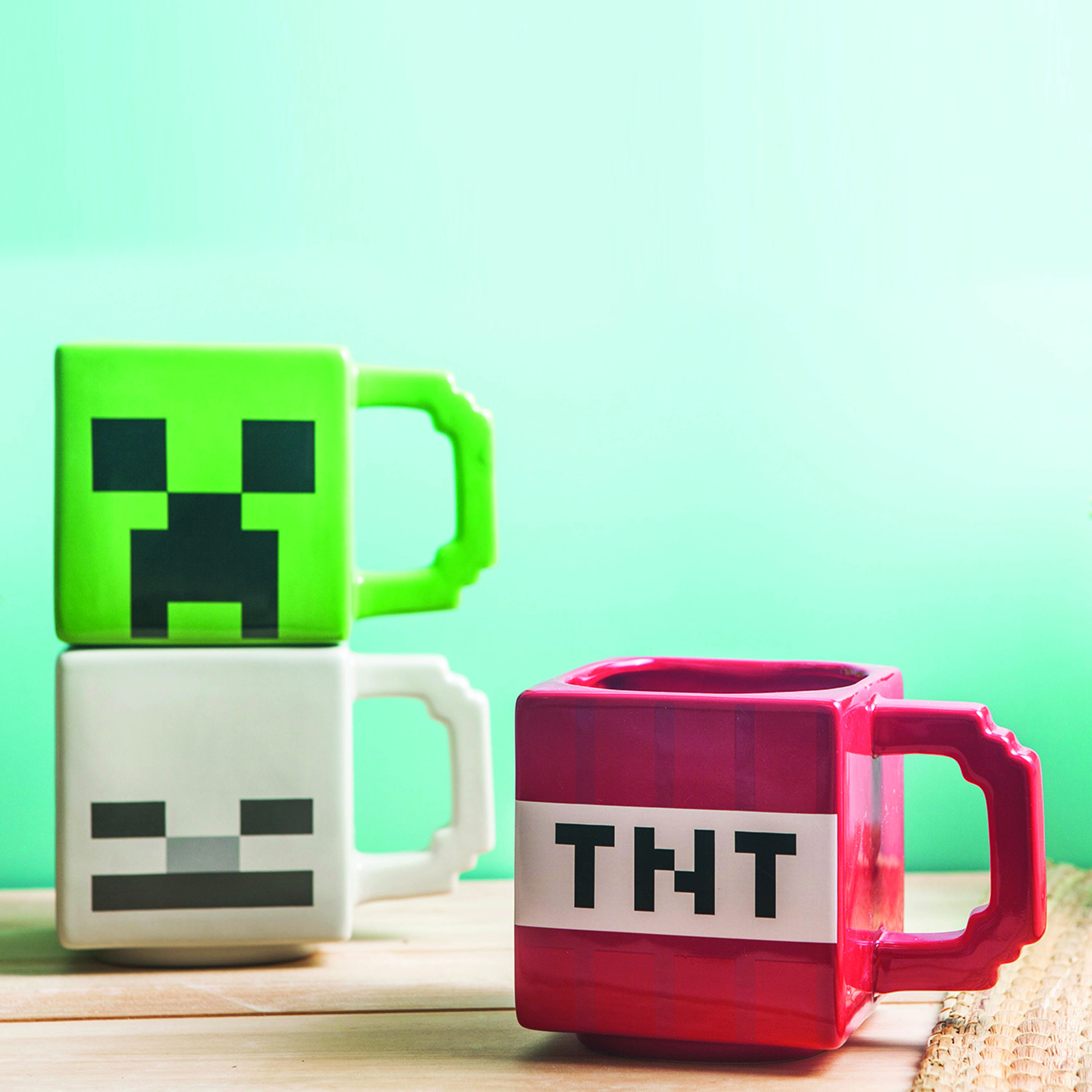 Minecraft Ceramic Coffee Mug, TNT, Skeletons and Creeper, 3-piece set slideshow image 12