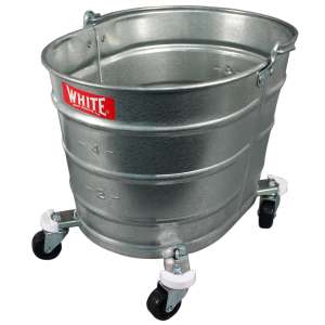 Impact, White®, 26qt, Mop Bucket w/o Wringer, Steel