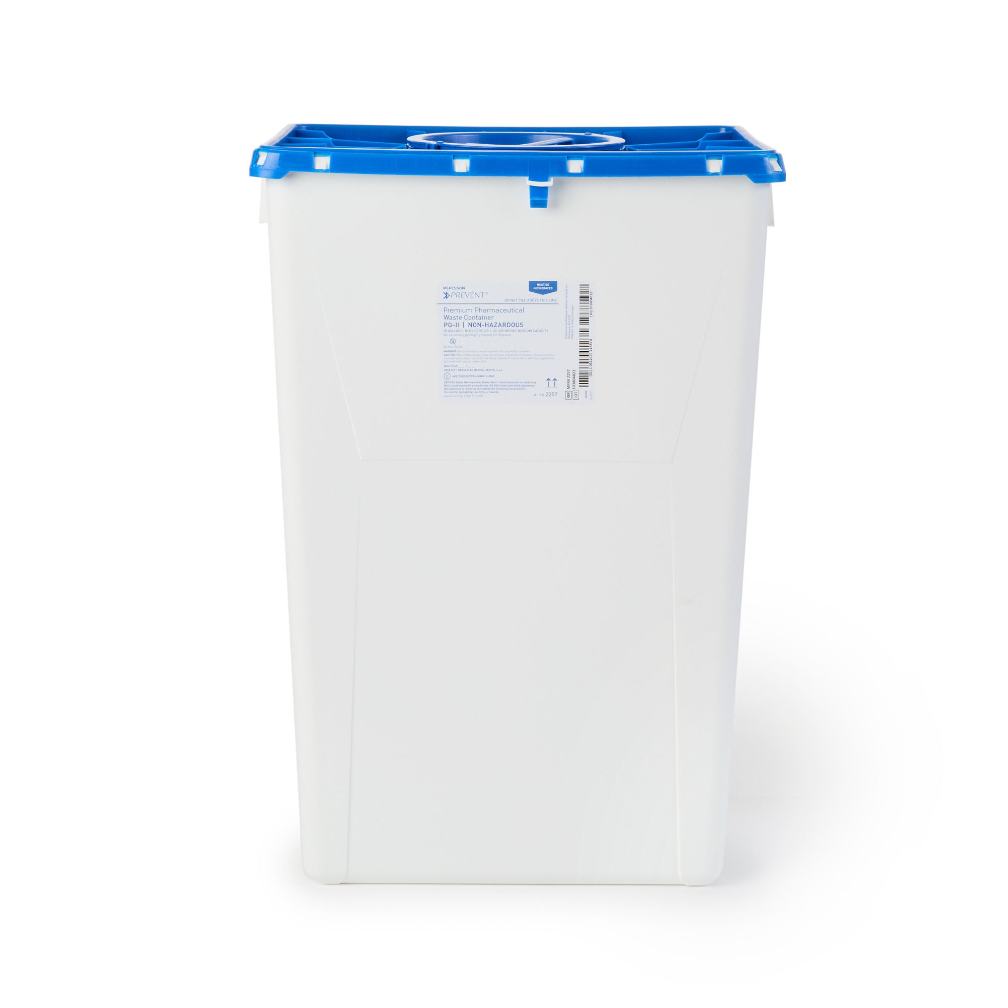 McKesson Prevent® Pharmaceutical Waste Container, 18 Gallon Capacity