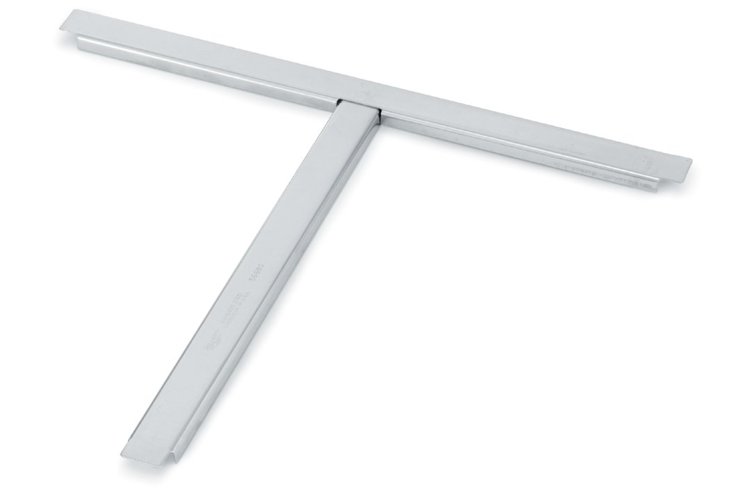 T-shaped stainless steel steam table pan adaptor bar