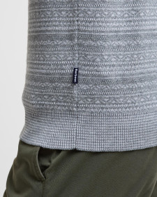 Maglione con zip corta Dartfield Light Grey
