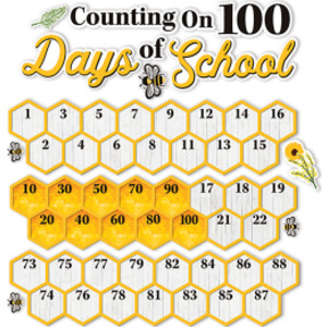 The Hive 100 Days Mini Bulletin Board Set