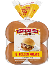 Pepperidge Farm® Golden Potato Hamburger Buns, split