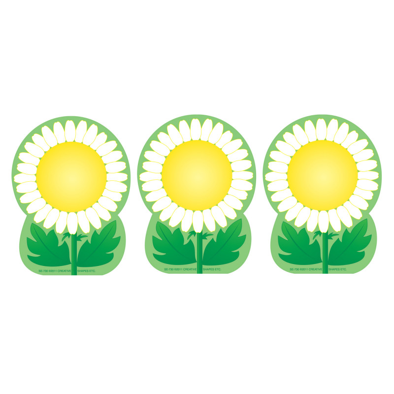 Creative Shapes Notepad, Daisy, Mini, Pack of 3