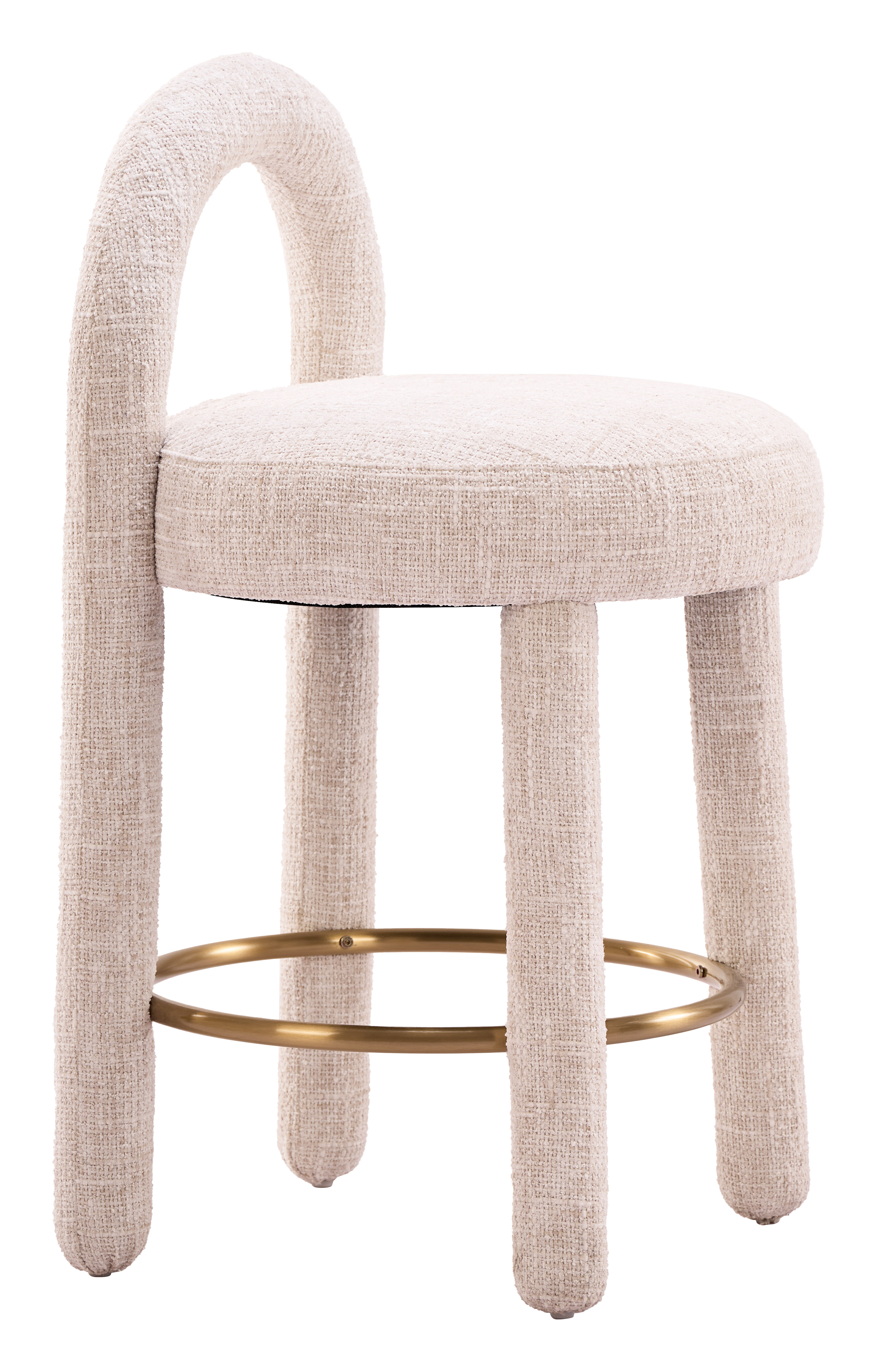 Curco Counter Stool (Set of 2) Beige product image