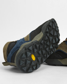 Barbour x Flower Mountain Back Country Uni Mid Trainers Navy Olive